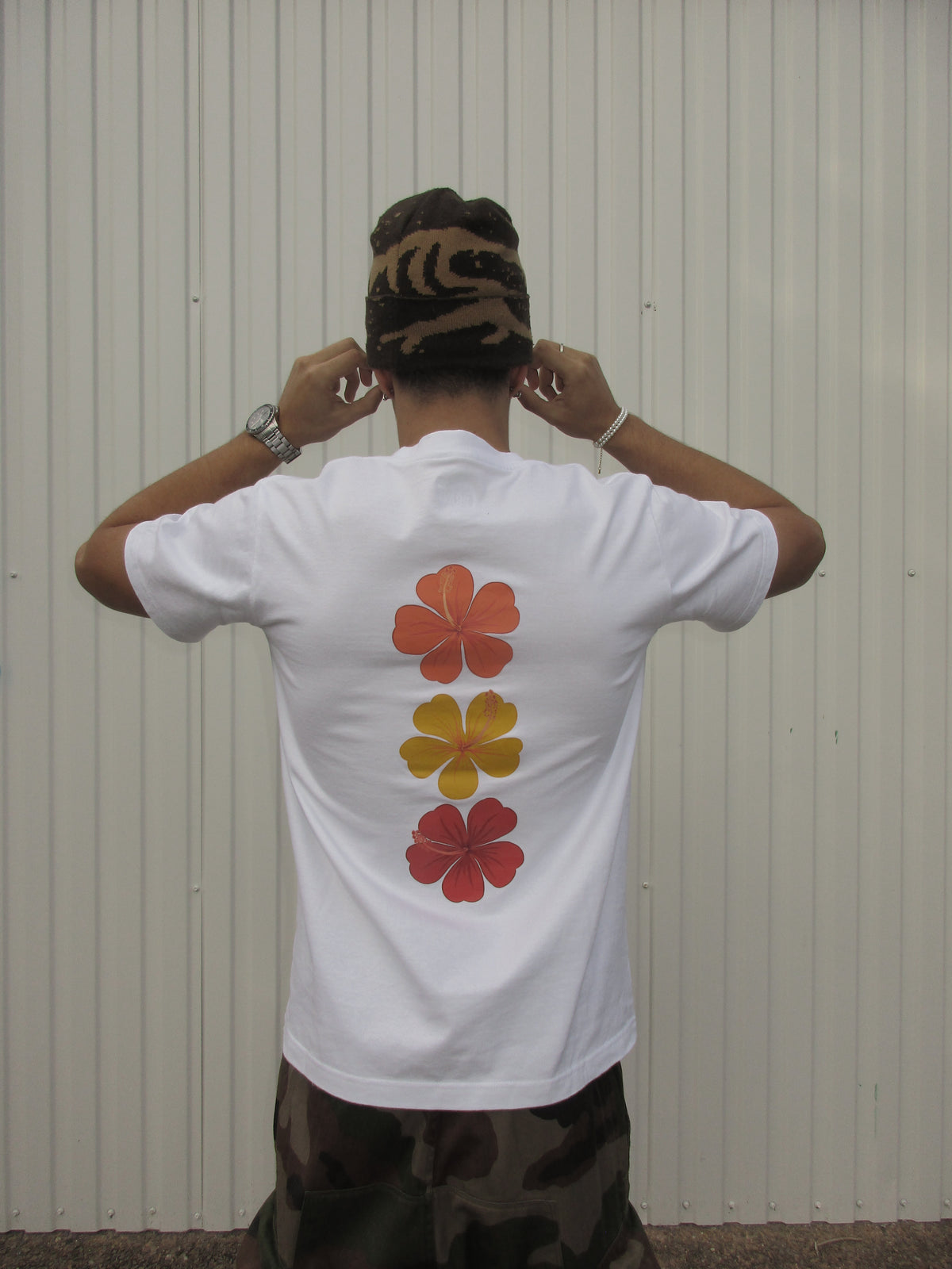 DRAVE - T-SHIRT HIBISCUS SUNSET