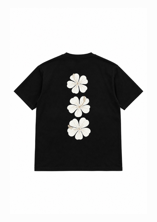 DRAVE - T-SHIRT HIBISCUS OBSIDIAN