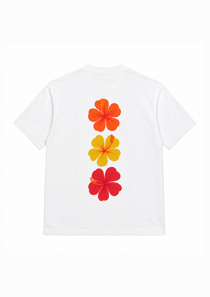 DRAVE - T-SHIRT HIBISCUS SUNSET