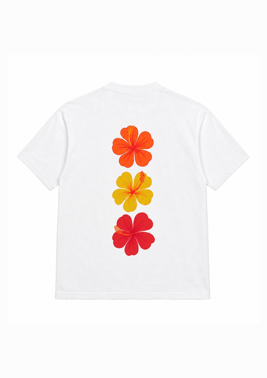 DRAVE - T-SHIRT HIBISCUS SUNSET